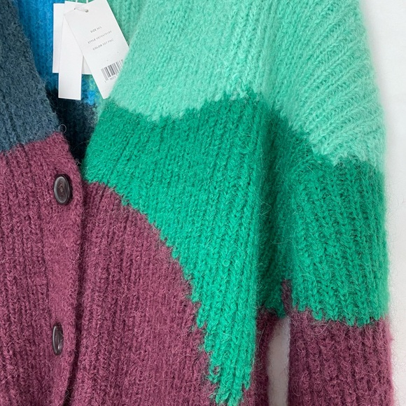 VINCE
Mohair & Alpaca Intarsia Wave Cardigan - Picture 5 of 8